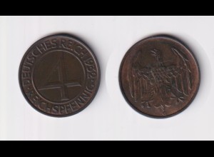 Münze 4 Reichspfennig 1932 G Jäger Nr. 315