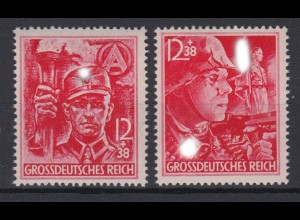 Deutsches Reich 909-910 Schutzstaffel 2x 12+ 38 Pf postfrisch