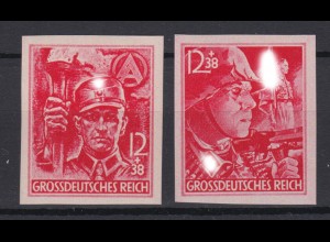Deutsches Reich 909-910 U Schutzstaffel 2x 12+ 38 Pf postfrisch