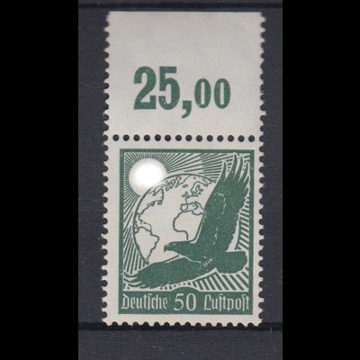 Deutsches Reich 535 x Oberrand durchgezähnt Flugpostmarken 50 Pf postfrisch