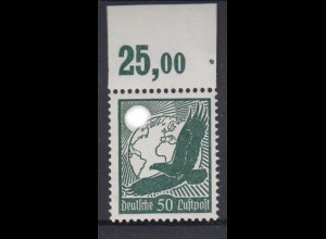 Deutsches Reich 535 x Oberrand nicht durchgezähnt Flugpostmarken 50 Pf **