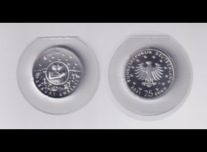 Silbermünze 25 Euro Geburt Christi 2021 in Kapsel Stempelglanz