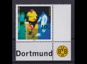 Bund 1879 Eckrand rechts unten Dt. Fußballmeister Borussia Dortmund 100 Pf **