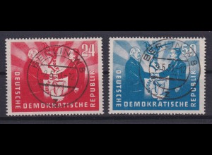 DDR 284-285 Deutsch-polnische Freundschaft 24 Pf + 50 Pf gestempelt Berlin /6