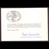 Bund 866 Ministerkarte Tag der Briefmarke 1975 ESST