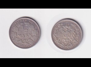 Silbermünze Kaiserreich 1/2 Mark 1914 A Jäger Nr. 16 /21