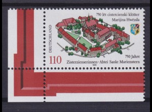 Bund 1982 Eckrand links unten Abtei Sankt Marienstern 110 Pf postfrisch 