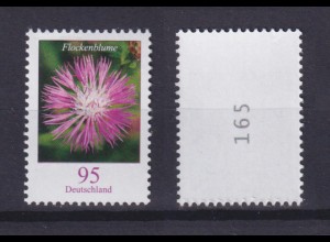 Bund 3470 Rollenmarke mit ungerader Nummer Flockenblume 95 C postfrisch
