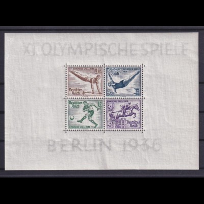Deutsches Reich Block 5 Olympische Sommerspiele Berlin postfrisch