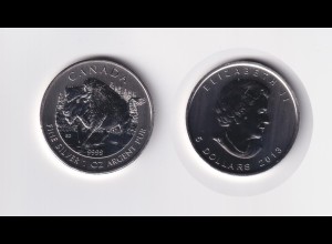 Silbermünze 1 OZ Kanada 5 Dollars Wildlife Serie Bison 2013 stempelglanz 