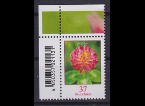 Bund 3656 EAN-Code Eckrand links oben Blumen Rotklee 37 C postfrisch