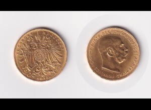 Goldmünze Österreich Franz Joseph I. 20 Kronen 1915
