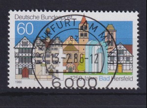 Bund 1271 II mit Plattenfehler 1250 Jahre Bad Hersfeld 60 Pf ESST Frankfurt