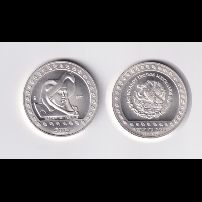 Silbermünze 1 Oz Mexiko Guerrero Aguila 100 Pesos 1992