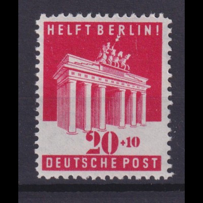 Amerikanische+Britische Zone 102 eg Brandenburger Tor Berlin 20 Pf postfrisch
