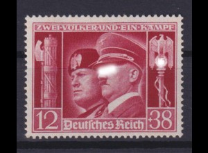 Deutsches Reich 763 Deutsch italienische 12+ 38 Pf postfrisch