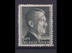 Deutsches Reich 799 A Adolf Hitler 1 RM gestempelt /1