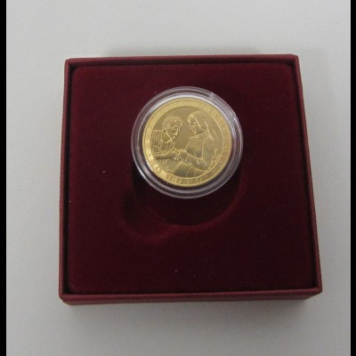 Goldmünze Österreich 2000 Jahre Christentum Nächstenliebe 50 Euro 2003 PP 