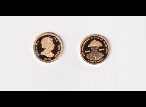 Goldmünze Tristan da Cunha 1/25 OZ Lord Nelson Trafalgar 1 Pound 2005 PP /30