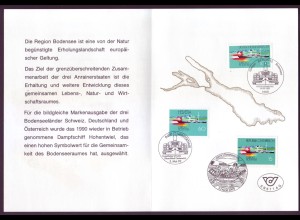 Bund 1678 Faltblatt Euregio Bodensee Gemeinschaftsaus. Deutschland/Schweiz/Ös.