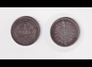 Silbermünze Kaiserreich 1 Mark 1875 F Jäger Nr. 9 /114