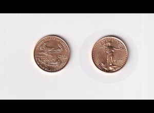 Goldmünze USA Eagle 5 Dollar 1/10 OZ 1995 in Kapsel