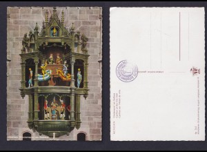 Ansichtskarte München Glockenspiel am Rathaus Karte nicht gelaufen