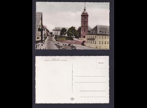 Ansichtskarte Siegen i. W. Marktplatz Nikolaikirche und Rathaus 
