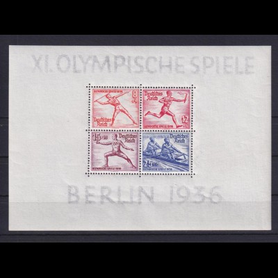 Deutsches Reich Block 6 Olympische Sommerspiele Berlin postfrisch 