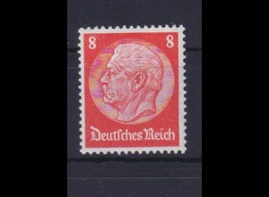 Deutsches Reich 485 I Plf. Paul von Hindenburg 8 Pf postfrisch