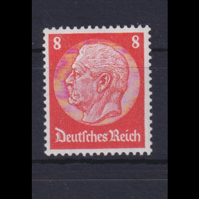 Deutsches Reich 485 I Plf. Paul von Hindenburg 8 Pf postfrisch