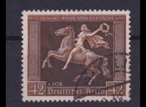 Deutsches Reich 671x Das Braune Band 42 Pf gestempelt /2
