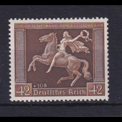 Deutsches Reich 671y Das Braune Band 42 Pf postfrisch