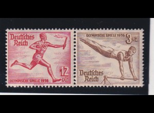 Deutsches Reich ZD W 109 Olympische Sommerspiele 613/609 postfrisch