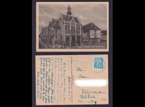 Ansichtskarte Erfurt Rathaus und Sparkasse 