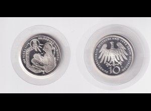 Silbermünze 10 DM 1998 Hildegard von Bingen G stempelglanz 