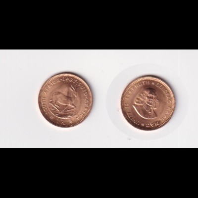 Goldmünze Südafrika 1 Rand 1967