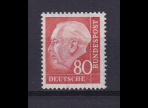Bund 264 Bundespräsident Theodor Heuss 80 Pf postfrisch