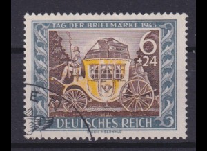 Deutsches Reich 828 Tag der Briefmarke 6+ 24 Pf gestempelt /1