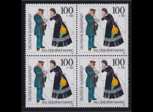 Bund 1692 4er Block Tag der Briefmarke 100+ 50 Pf postfrisch