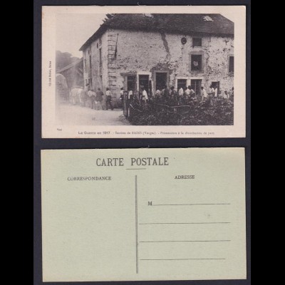 Ansichtskarte 1. Weltkrieg Bains Vogesen La Guerre 1917 Karte nicht gelaufen