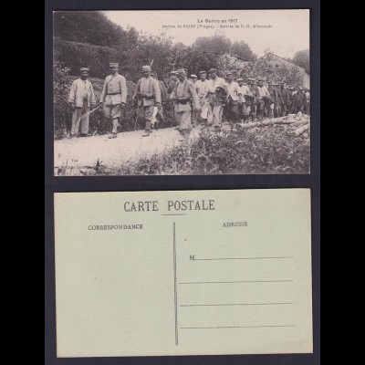 Ansichtskarte Bains Vogesen 1. Weltkrieg La Guerre 1917 Karte nicht gelaufen