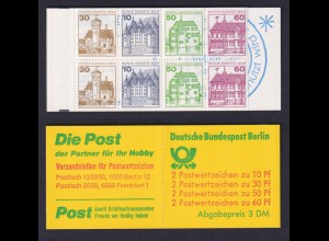 Berlin Markenheftchen 12ca I breiter Rand Burgen+Schlösser 1980 postfrisch 