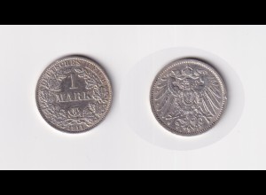 Silbermünze Kaiserreich 1 Mark 1911 A Jäger Nr. 17 /14
