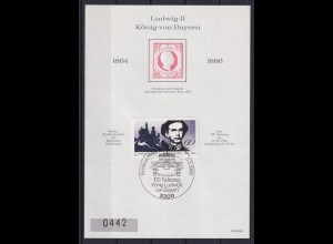 Vignette Ludwig II König von Bayern 5.5.1986