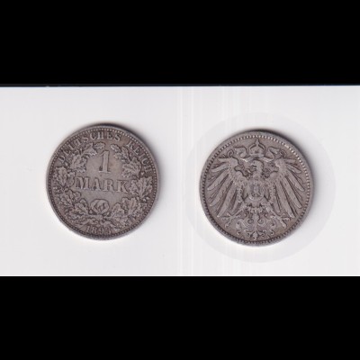 Silbermünze Kaiserreich 1 Mark 1893 A Jäger Nr. 17 /24