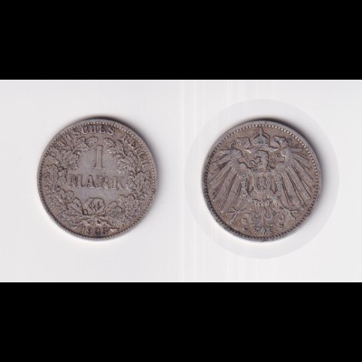Silbermünze Kaiserreich 1 Mark 1903 A Jäger Nr. 17 /20