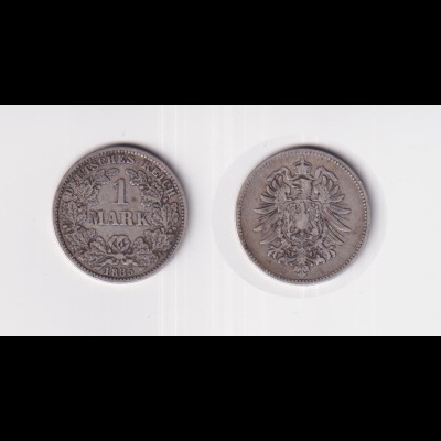 Silbermünze Kaiserreich 1 Mark 1885 G Jäger Nr. 9 /4