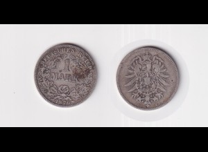 Silbermünze Kaiserreich 1 Mark 1876 C Jäger Nr. 9 /143