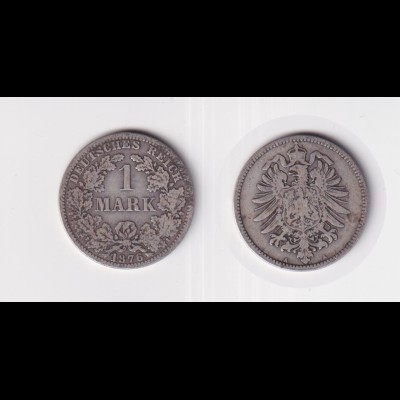 Silbermünze Kaiserreich 1 Mark 1876 A Jäger Nr. 9 /121